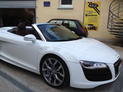 Personnalisation cuir AUDI R8 - AMS Lifting